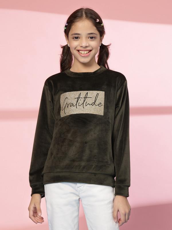 Albion By CnM GIRLS KIDS OLIVE PULLOVER