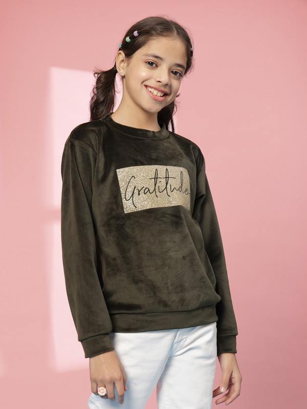 Albion By CnM GIRLS KIDS OLIVE PULLOVER