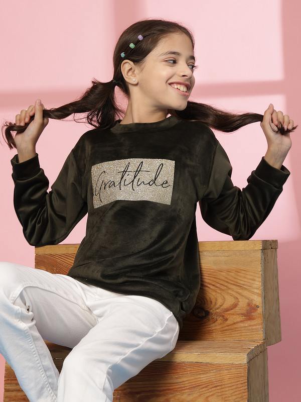 Albion By CnM GIRLS KIDS OLIVE PULLOVER