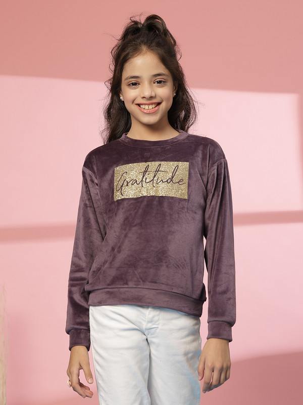 Albion By CnM GIRLS KIDS PURPLE (Wine) PULLOVER