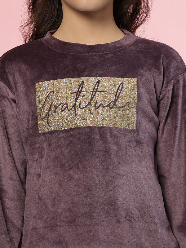 Albion By CnM GIRLS KIDS PURPLE (Wine) PULLOVER