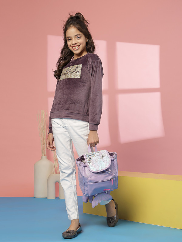 Albion By CnM GIRLS KIDS PURPLE (Wine) PULLOVER