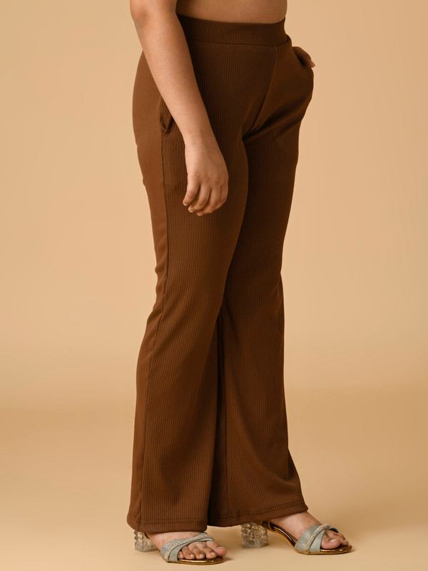 ALBION PREMIUM GIRLS BROWN LOWERS