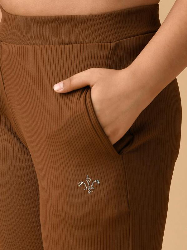 ALBION PREMIUM GIRLS BROWN LOWERS