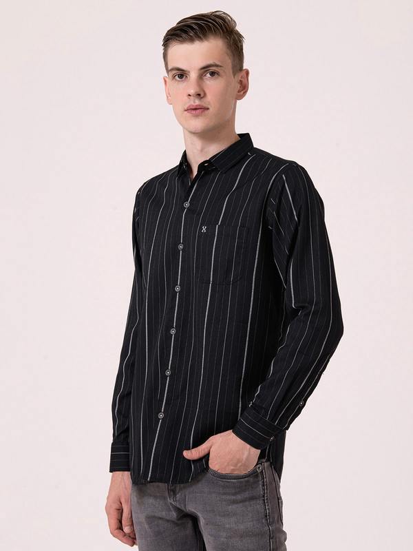 Albion Mens Black Casual Shirt