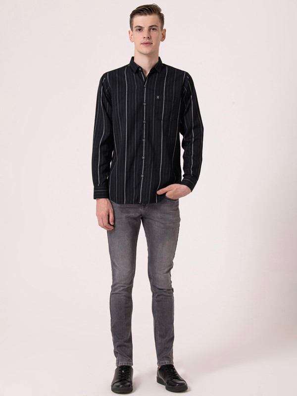 Albion Mens Black Casual Shirt