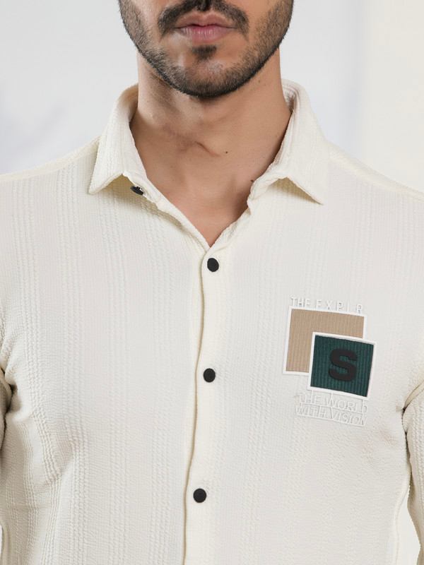ALBION MENS NEW GARAGE 4 (CREAM) SHIRT