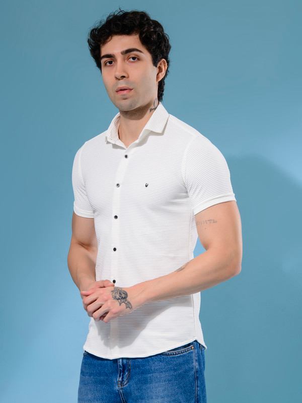 ALBION MENS NEW GARAGE 4 (WHITE) SHIRT