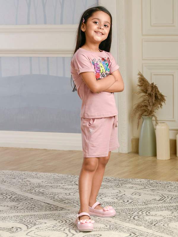 ALBION PREMIUM GIRLS SET MUSKAN ONION NIGHT SUIT