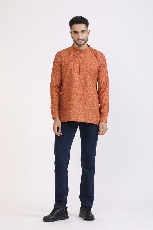 Albion Mens Primume Rust Casual Shirt