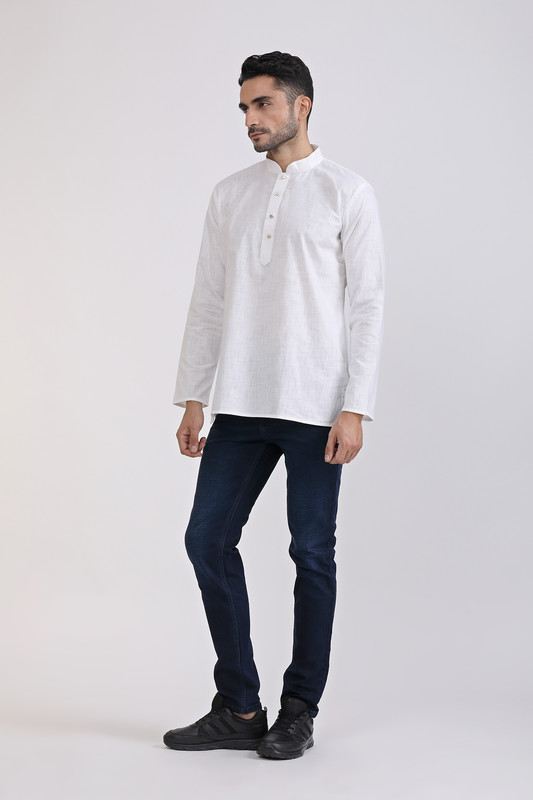Albion Mens Primume White Casual Shirt