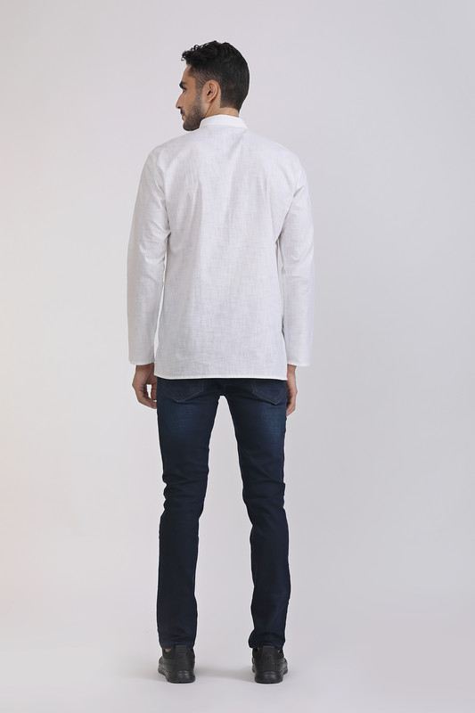 Albion Mens Primume White Casual Shirt