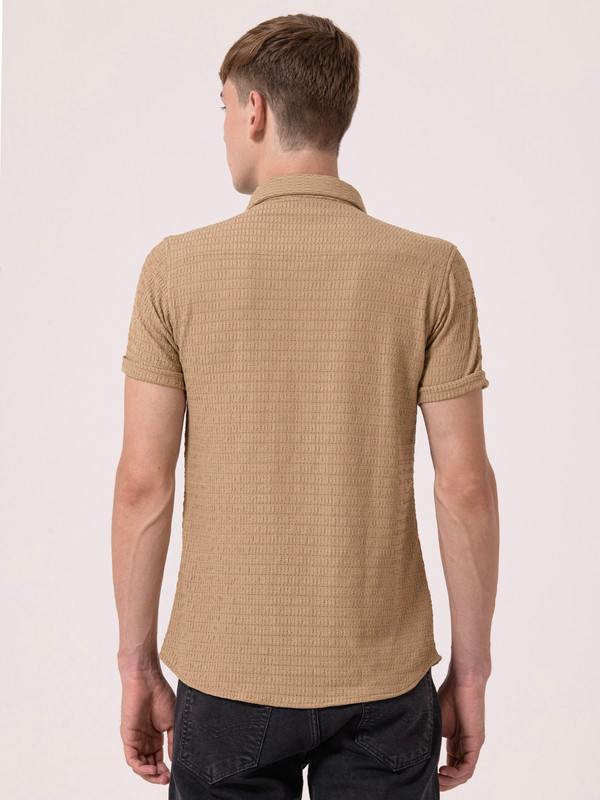 Albion Mens Brown Casual Shirt