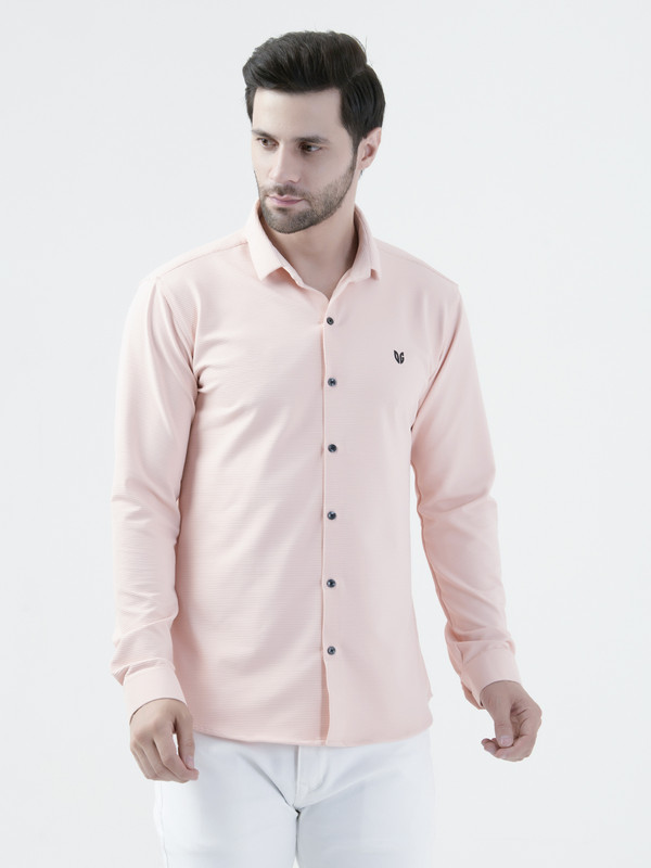 Albion Mens Pink Shirt Full Sleeve