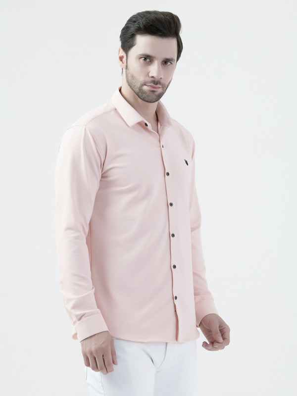 Albion Mens Pink Shirt Full Sleeve