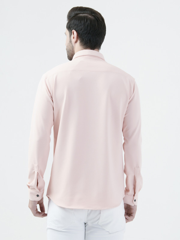 Albion Mens Pink Shirt Full Sleeve