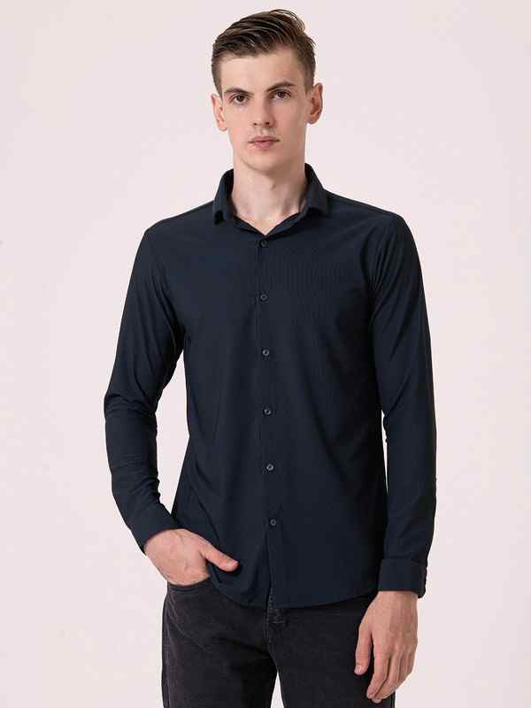 Albion Mens Navy Casual Shirt