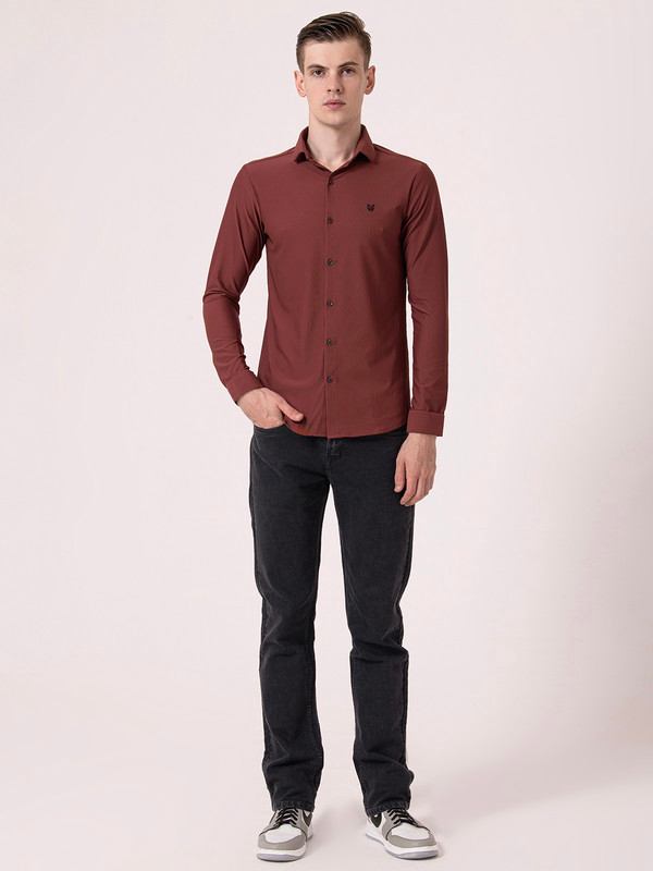 Albion Mens Wine Casual Shirt