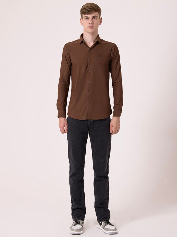 Albion Mens Chocolate Casual Shirt