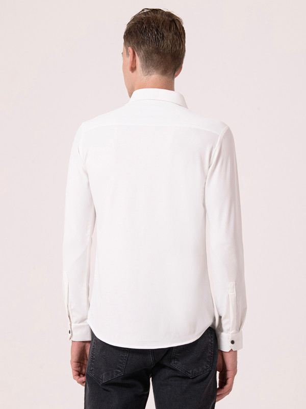 Albion Mens White Casual Shirt