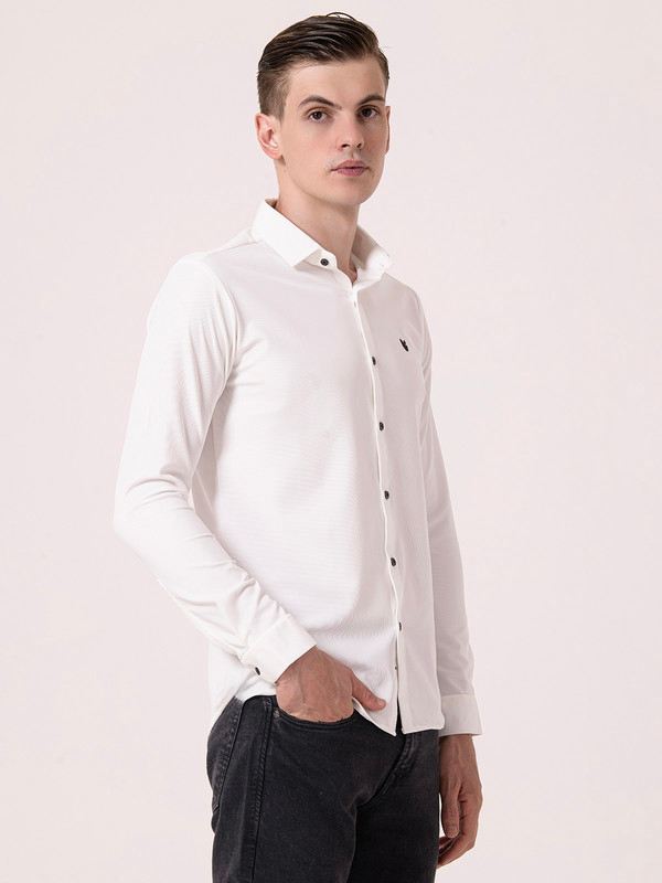 Albion Mens White Casual Shirt