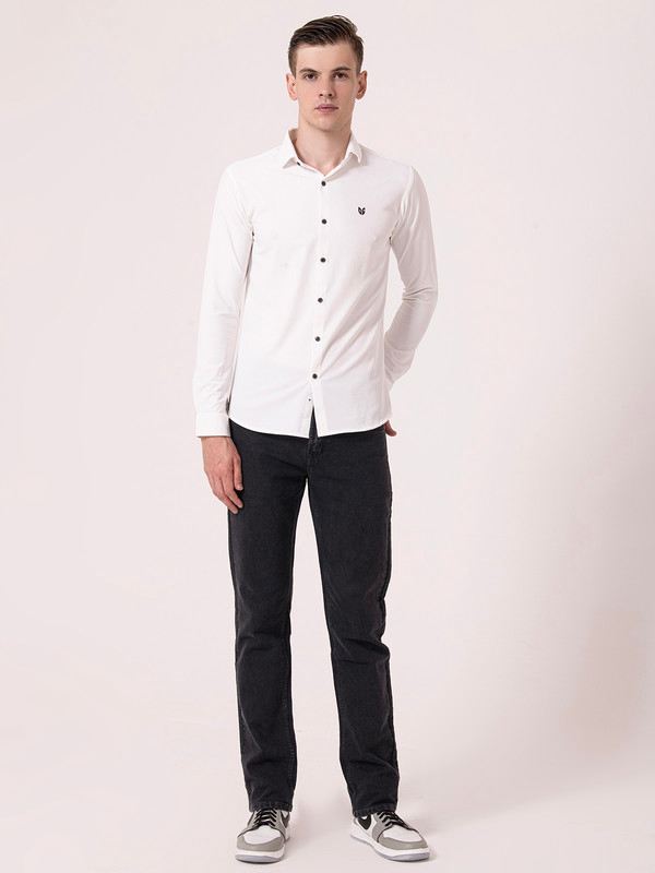 Albion Mens White Casual Shirt