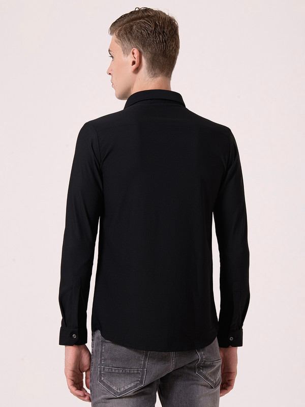 Albion Mens Black Casual Shirt