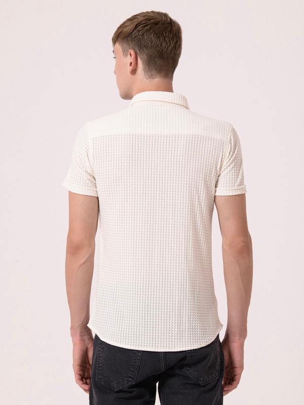 Albion Mens Beige Casual Shirt
