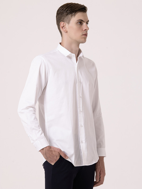 Albion Mens White Formal Shirt