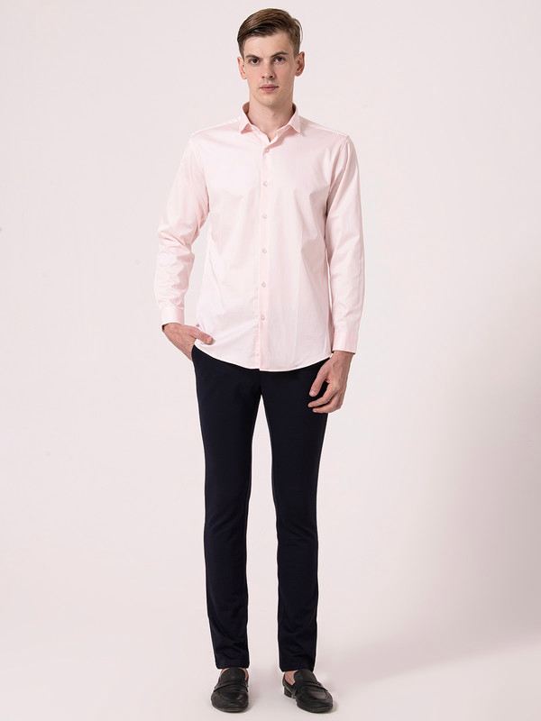 Albion Mens Light Pink Formal Shirt