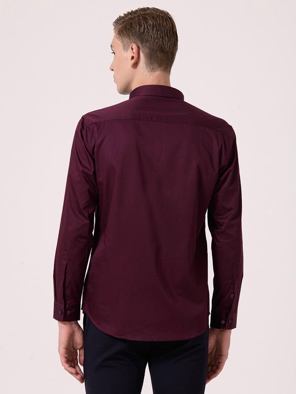 Albion Mens Wine Casual Shirt