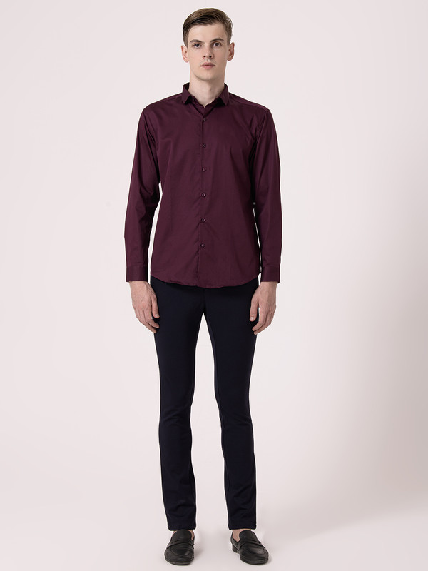 Albion Mens Wine Casual Shirt