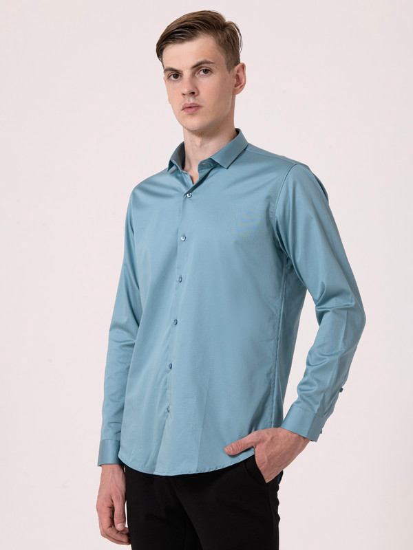 Albion Mens Sky Blue Formal Shirt