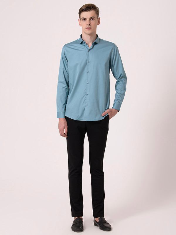 Albion Mens Sky Blue Formal Shirt