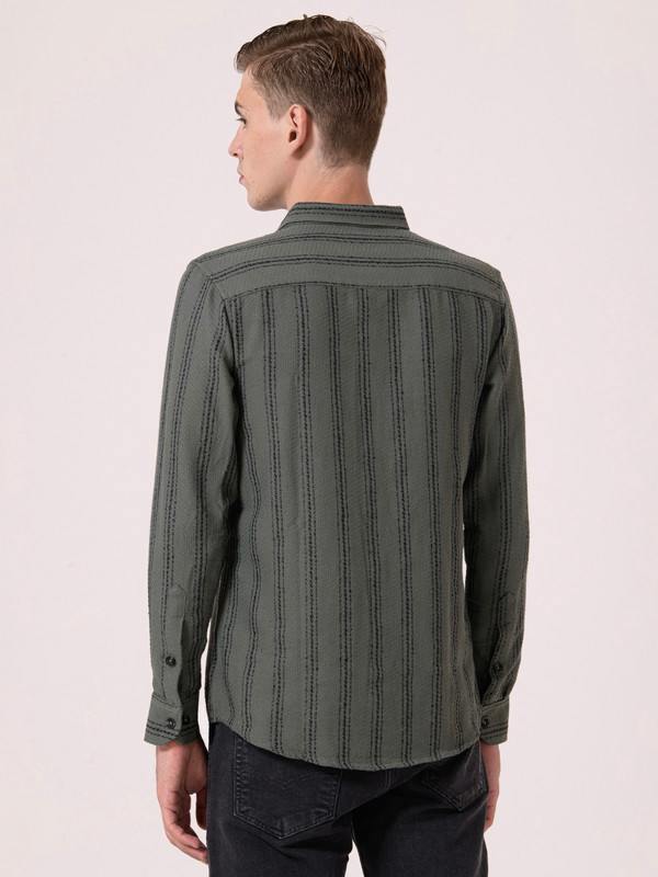 Albion Mens Green Casual Shirt