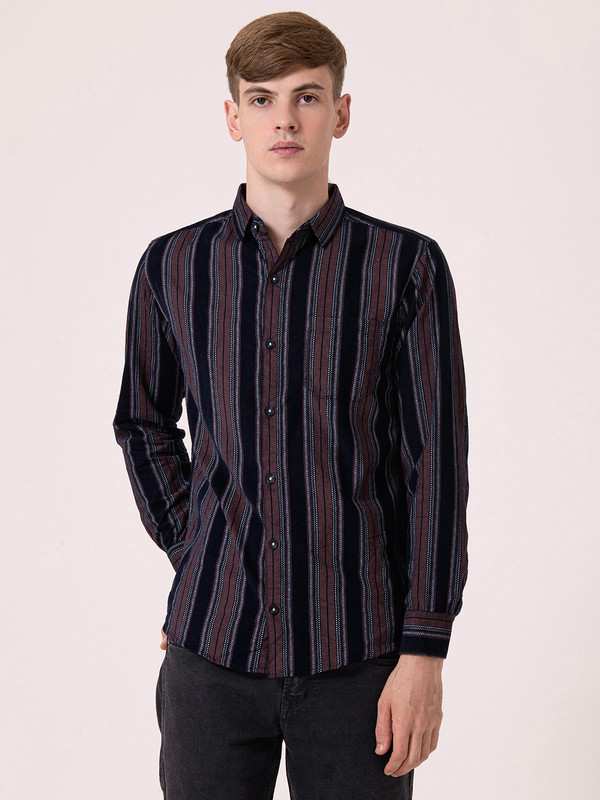Albion Mens Orange Casual Shirt