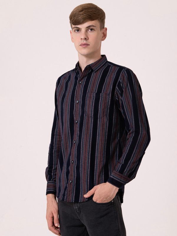 Albion Mens Orange Casual Shirt