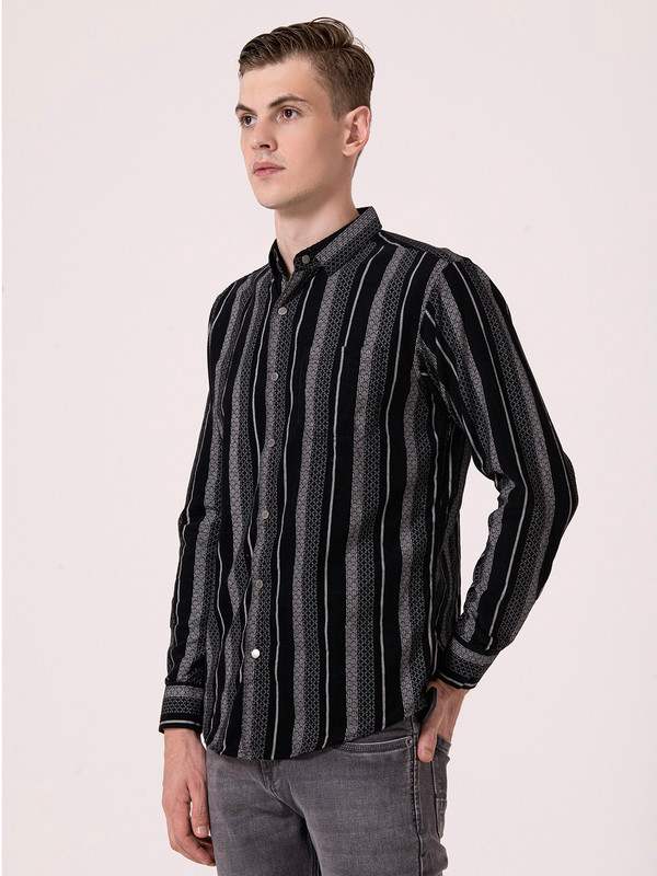 Albion Mens Black Casual Shirt