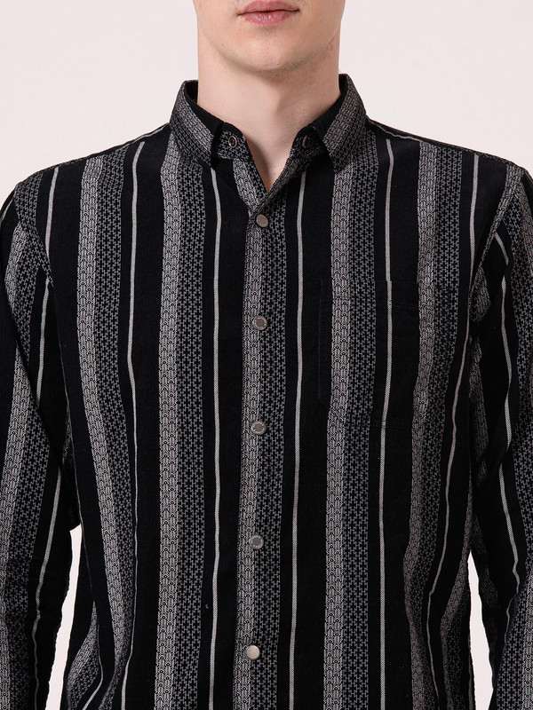 Albion Mens Black Casual Shirt