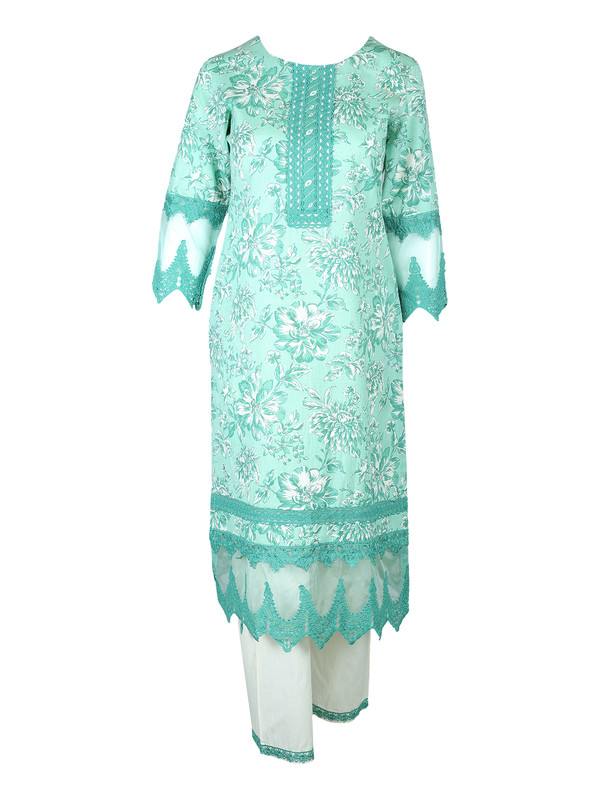Albion Ladies Prettyone Green Kurti Set