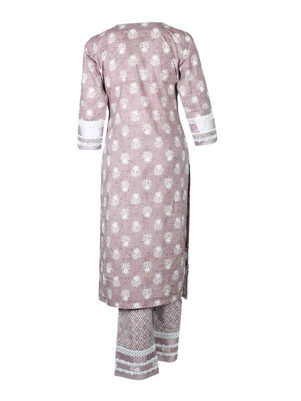 Albion Ladies Prettyone Brown Kurti Set