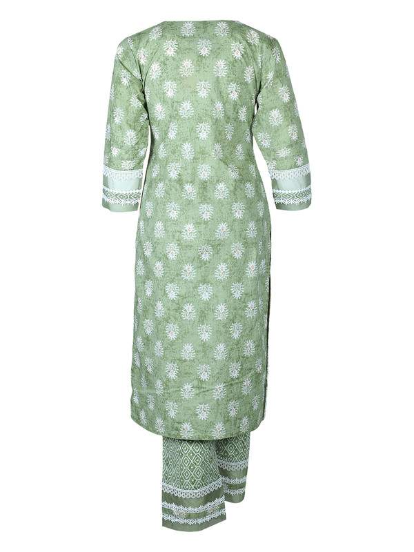 Albion Ladies Prettyone Green Kurti Set