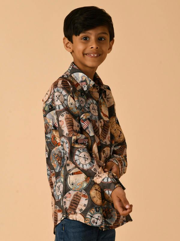 ALBION PREMIUM BOYS PRINTED SHIRT