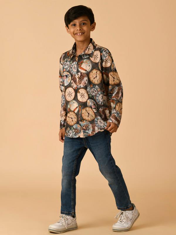 ALBION PREMIUM BOYS PRINTED SHIRT