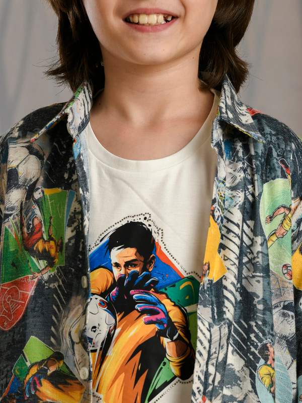 ALBION PREMIUM BOYS NAPOLEON MULTI SHIRT