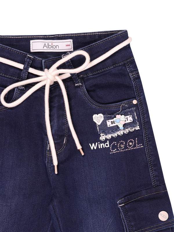 ALBION Kids Girls Dark Blue Jeans