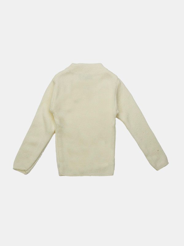 Albion Kids Girls White Pullover