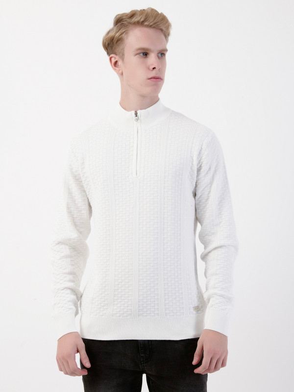 Albion Mens White Pullover