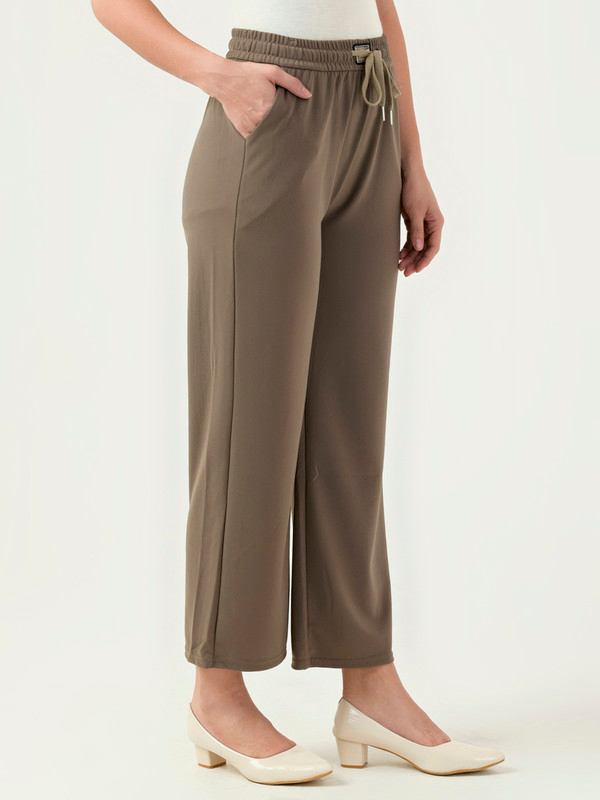 Albion Women Smart Premium Brown Trousers