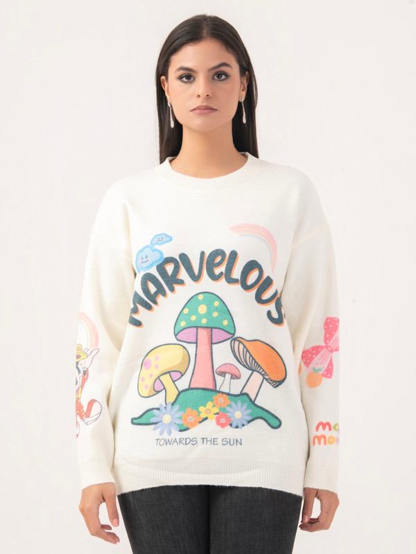 Albion Women Winter Cream Sweaters
